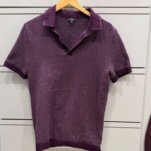Express Men's Deep Purple Polo Shirt